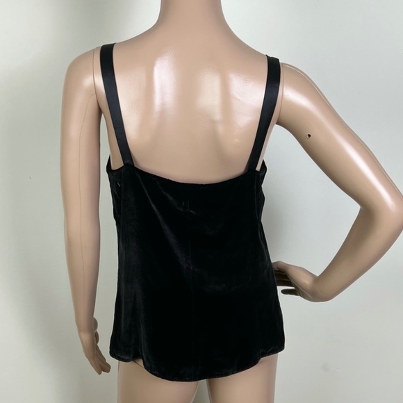 NEW REBECCA TAYLOR BLACK VELVET CAMISOLE TOP - Picture 8 of 9